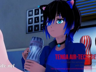 Yaoi 3d - Nekoboy Uses A Tenga Air-tech Gentle With His Friend Catboy